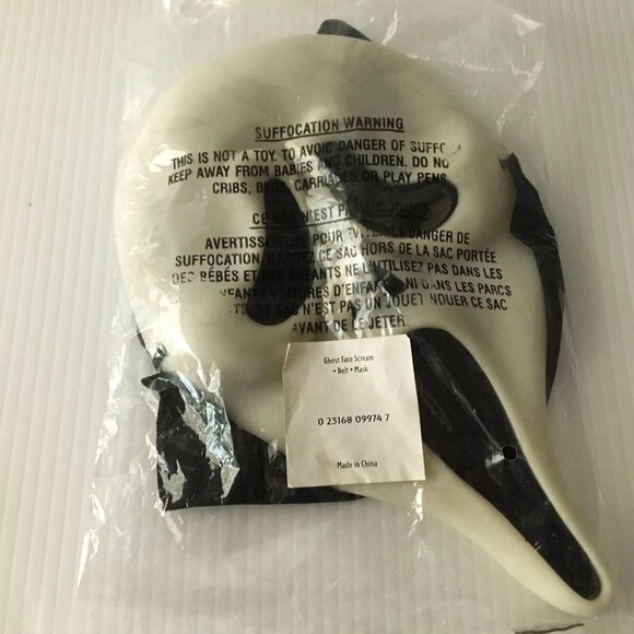 Vintage Scream Ghost Face Mask Glow In The Dark Easter Unlimited 9974 NO HOOD - Picture 3 of 10